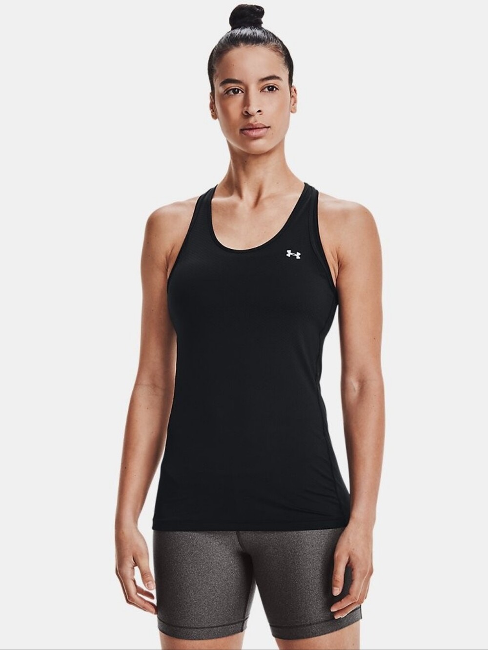 UA Wm's S small Racer back ribbed tank top Workout Fitness running